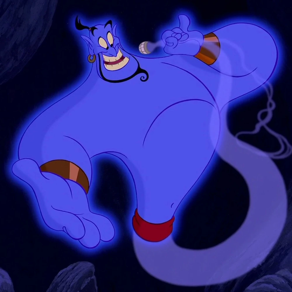 Robin Williams as the Genie in Aladdin